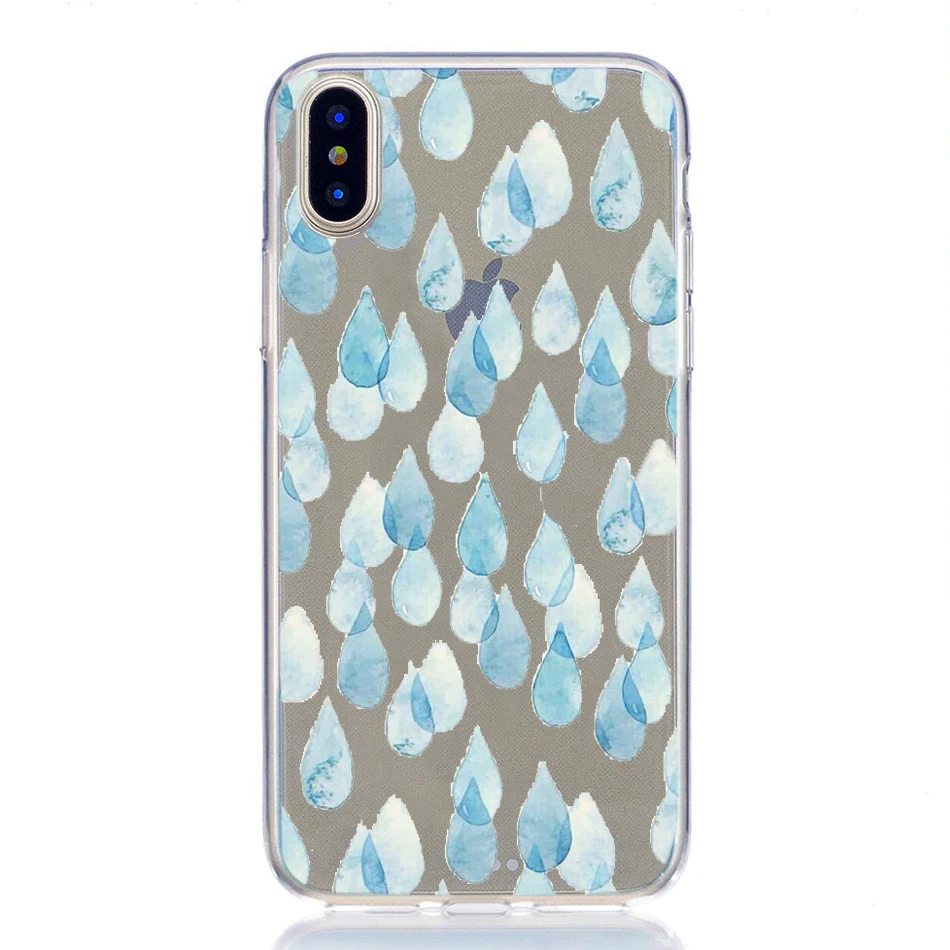 Чехол для iphone x xs max xr 6 6s 7 8 plus funda силиконовый мягкий Оригинальный чехол love перо