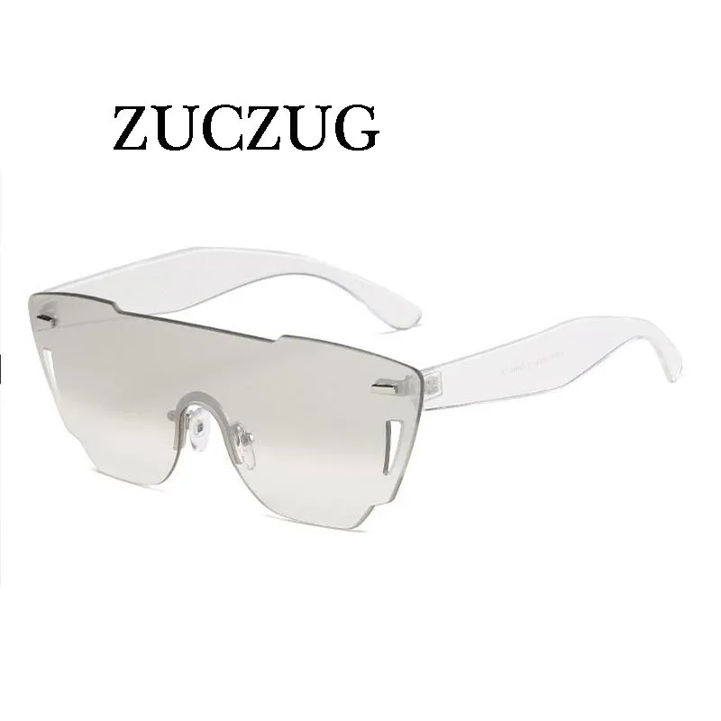 

ZUCZUG Square Sunglasses Women Luxury Brand Candy Color Clear Lens Sunglasses Ladies Acetate Eyewear One Piece Rivet Sun Glasses