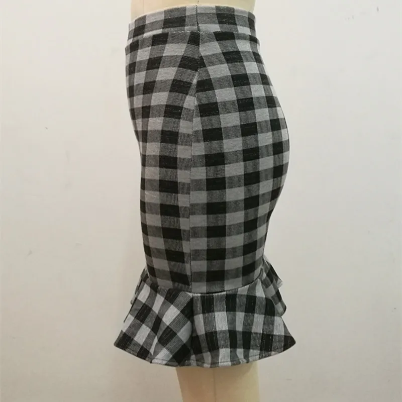 2018 детская юбка для девочек горячая Распродажа черная клетчатая мини-юбка с