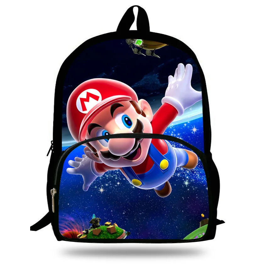 Аниме 16 дюймов Mochila супер рюкзак Марио Дети для подростков мультфильм девочка сумки детские школьные сумки Супер Марио принт От 7 до 13 лет