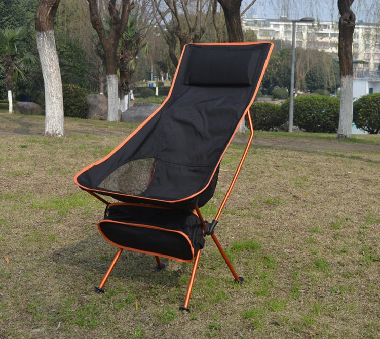 Портативный Сверхлегкий складной стул Moon для отдыха и кемпинга с сумкой