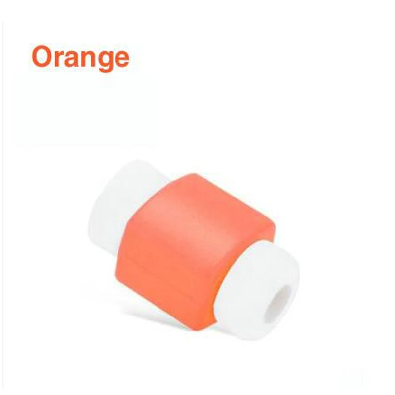 Orange Dehyaton мультяшный кабель протектор данных сетевой шнур протектор Защитный чехол кабель защитный чехол для кабеля для iPhone зарядка через usb кабель MP4 - Цвет: Orange