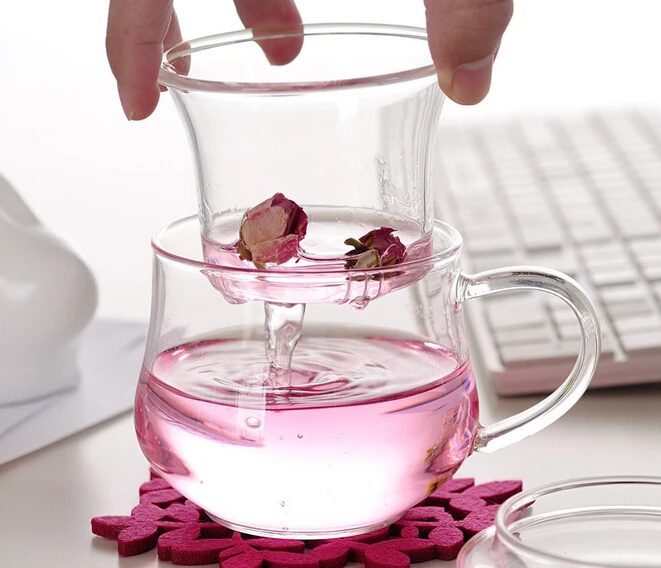 1 шт. горячая Распродажа термостойкий стеклянный чайник с заваркой и крышкой 300 мл