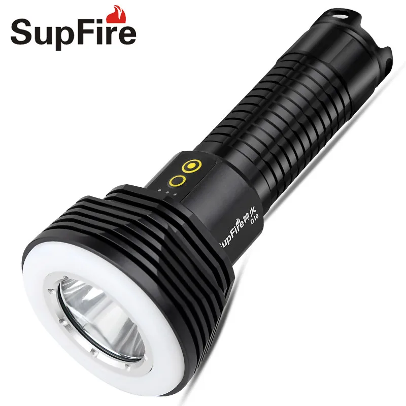 Оригинальный фонарь Supfire CREE Torch D10 походная лампа портативный Рабочий тактический