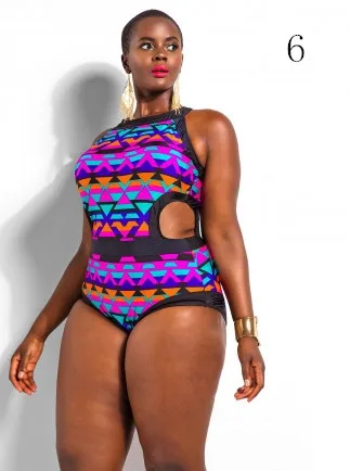 Большой Размер Бикини Сексуальные женские Граффити отпечатано Купальники One Piece