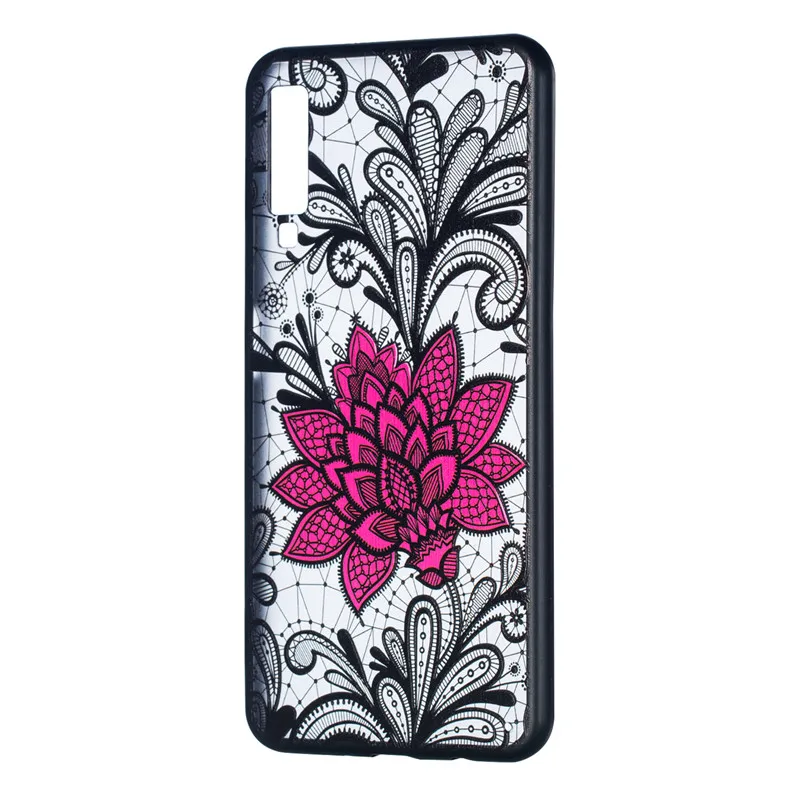 For Cover Xiaomi Mi 9 Case Embossed Lace Rose Soft TPU + PC Phone Bumper Coque 6.39&quot |
