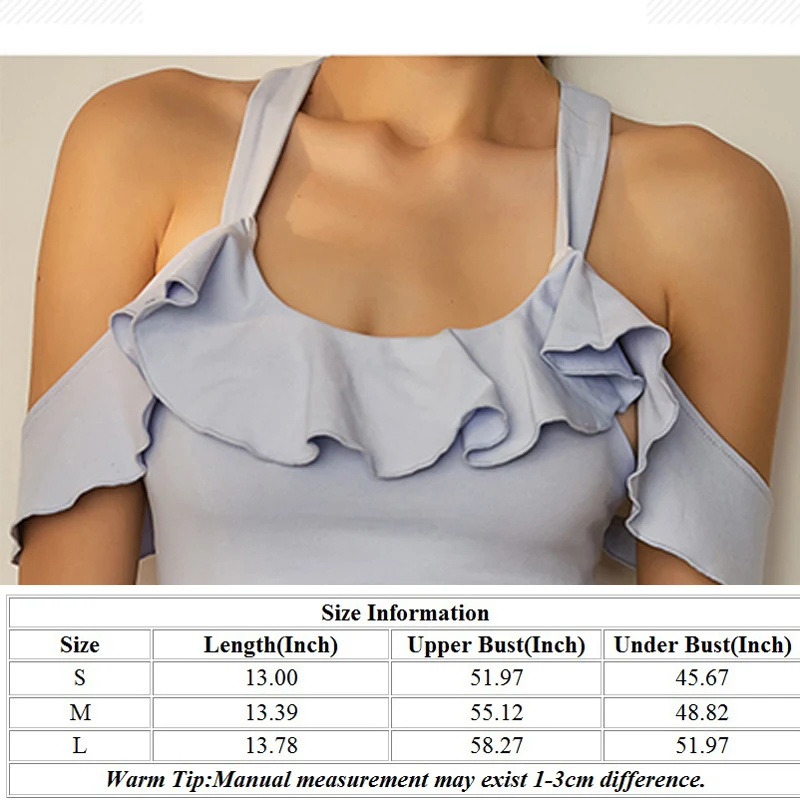 Бюстгальтер женский спортивный быстросохнущий с воланами из дышащей ткани |