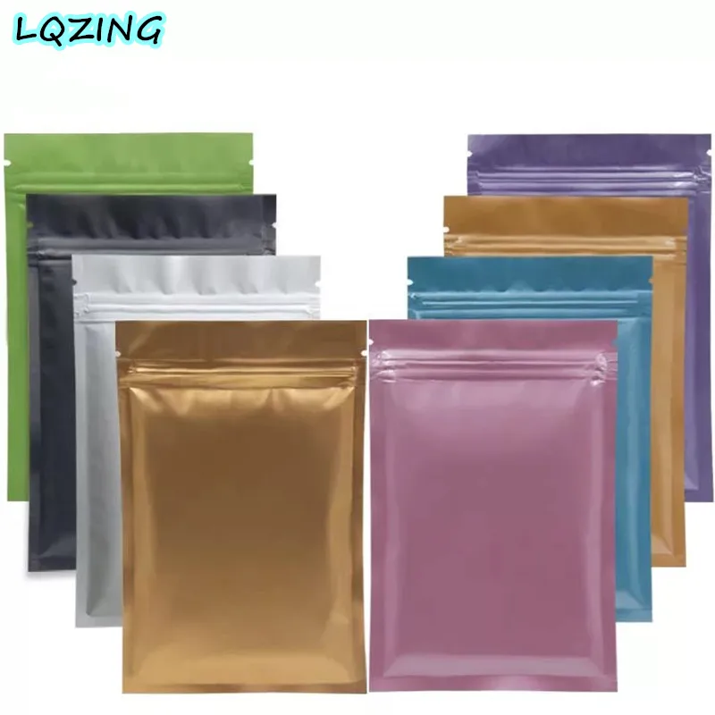 10 шт 7x10 см цвет Алюминиевая фольга майларовые сумки Мини Ziplock сумка набор