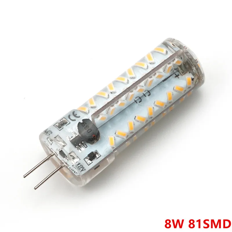 10 шт. мини G4 светодиодный светильник 8 Вт AC/DC12V 3014SMD 81 светодиодный S 360 Угол луча люстра огни заменить галогенные лампы
