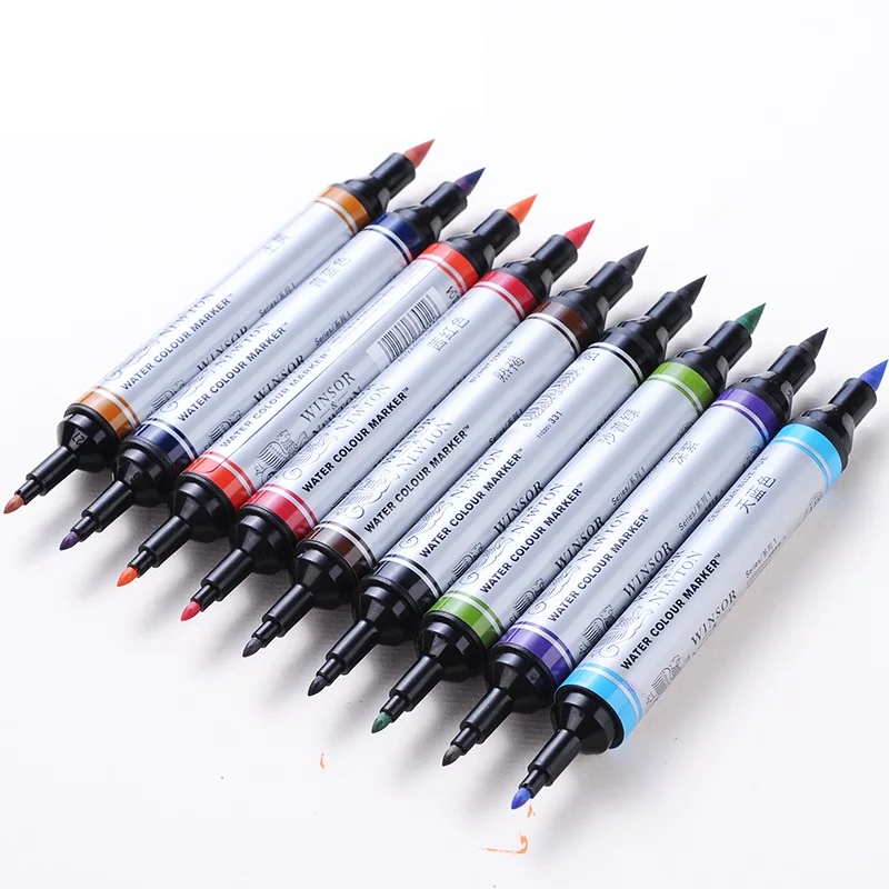 WINSOR & NEWTON 6/12 видов цветов двойной советы художественный маркер для белой доски