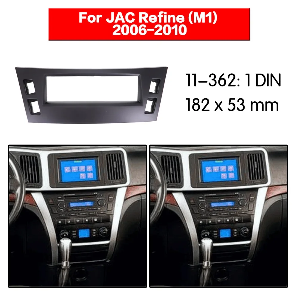 

2 Din Radio Fascia for JAC Refine (M1) Stereo Audio Panel Mount Installation Dash Kit Adjusting Frame Adapter 11-362