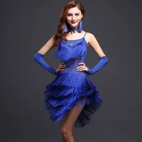 adult latin dance costume female hot drill tassel dress latin dance tango dance costume competition performance clothing