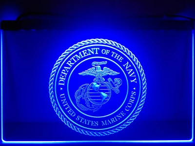 

LK943- Navy Department Marine Corps Neon Sign home decor crafts