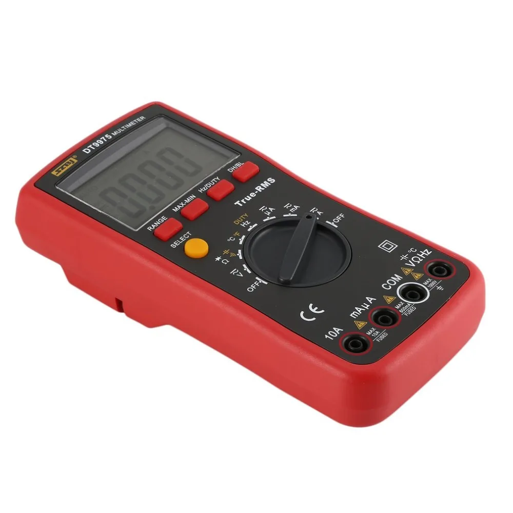 SZBJ DT9975 Цифровой мультиметр DC/AC напряжение измеритель тока портативный Вольтметр