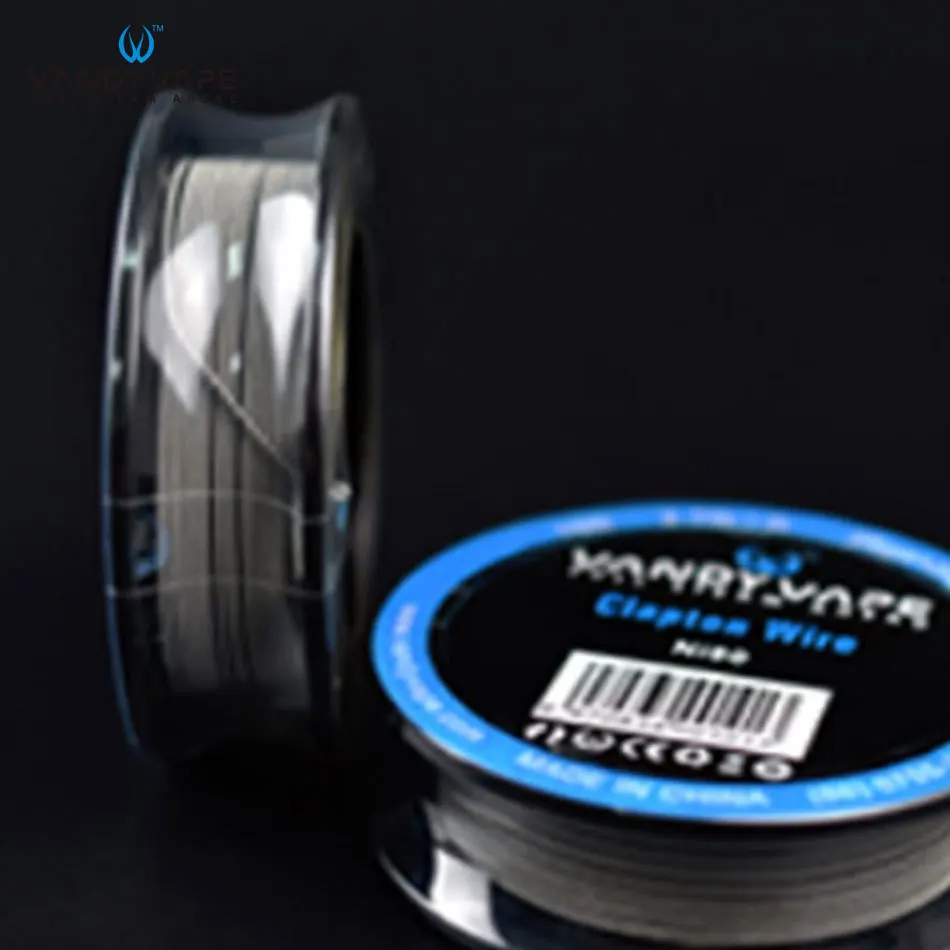 Оригинальный Vandy vape Clapton Ni80 провод 1.66ohm 2.7ohm 1.34ohm 2.35ohm 10ft аксессуары для электронной