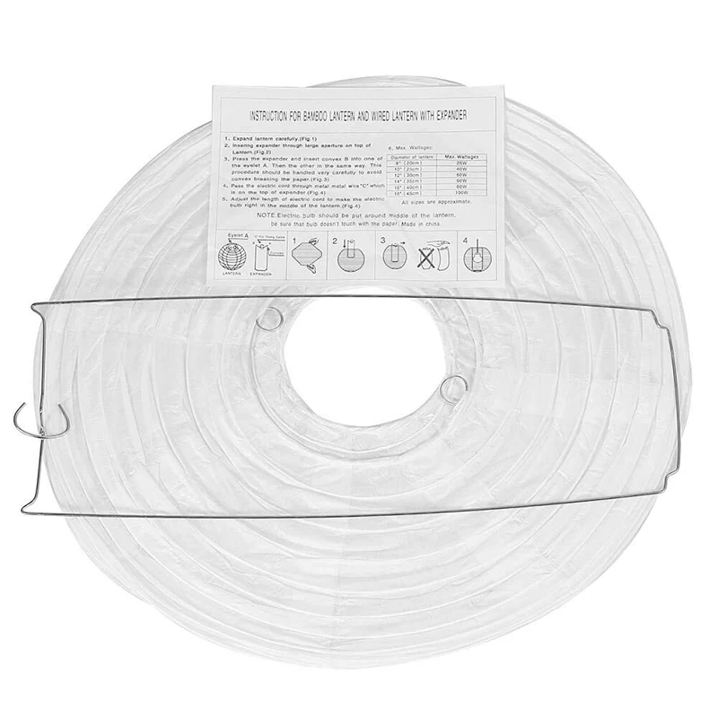 12 шт./компл. 10 &quot-14&quot белый и Королевский Синий Китайский бумажный фонарь разных