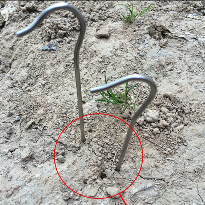 10 шт./лот тенты для кемпинга из титанового сплава прищепки ногтей пляжные