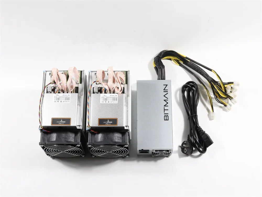 2 шт б/у ZCASH Miner Antminer Z9 Mini 10k Sol/s 300W с 1pc Bitmain APW3 1600W PSU хорошая прибыль лучше чем A9 S9
