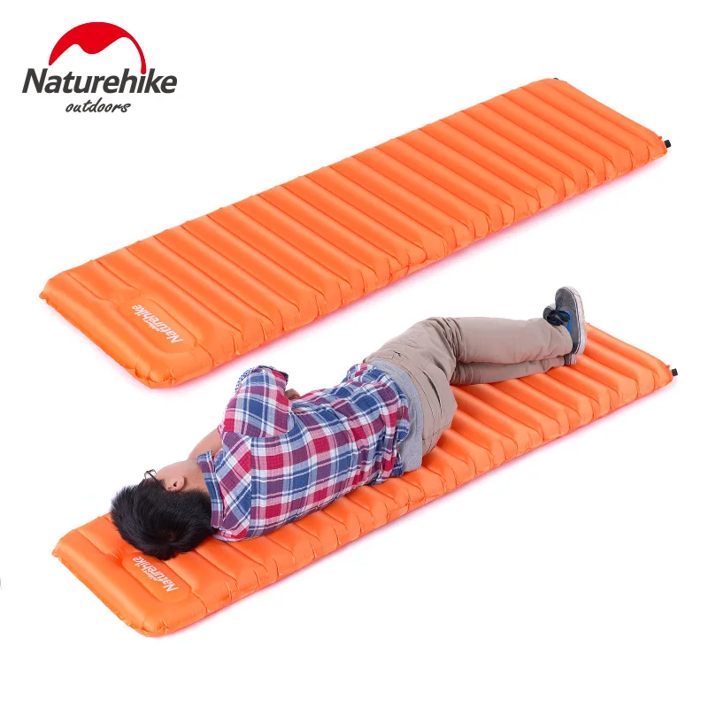 Сверхлегкий надувной матрас NatureHike портативный из ТПУ ручное давление для отдыха
