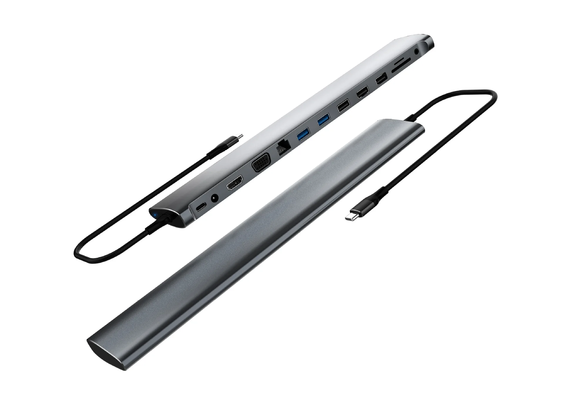13 портов Usb C концентратор 5Usb 3,0 HDMI VGA различные экран дисплей комбо для Ipad pro