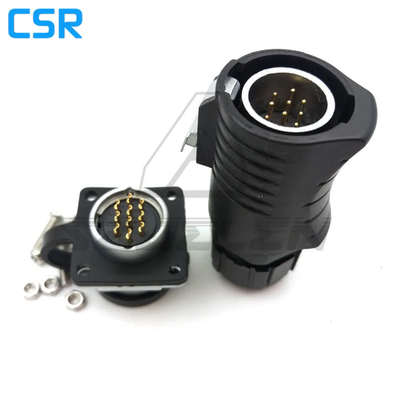 Серия XHP20 водонепроницаемый разъем 10-контактный и розетка панельный для