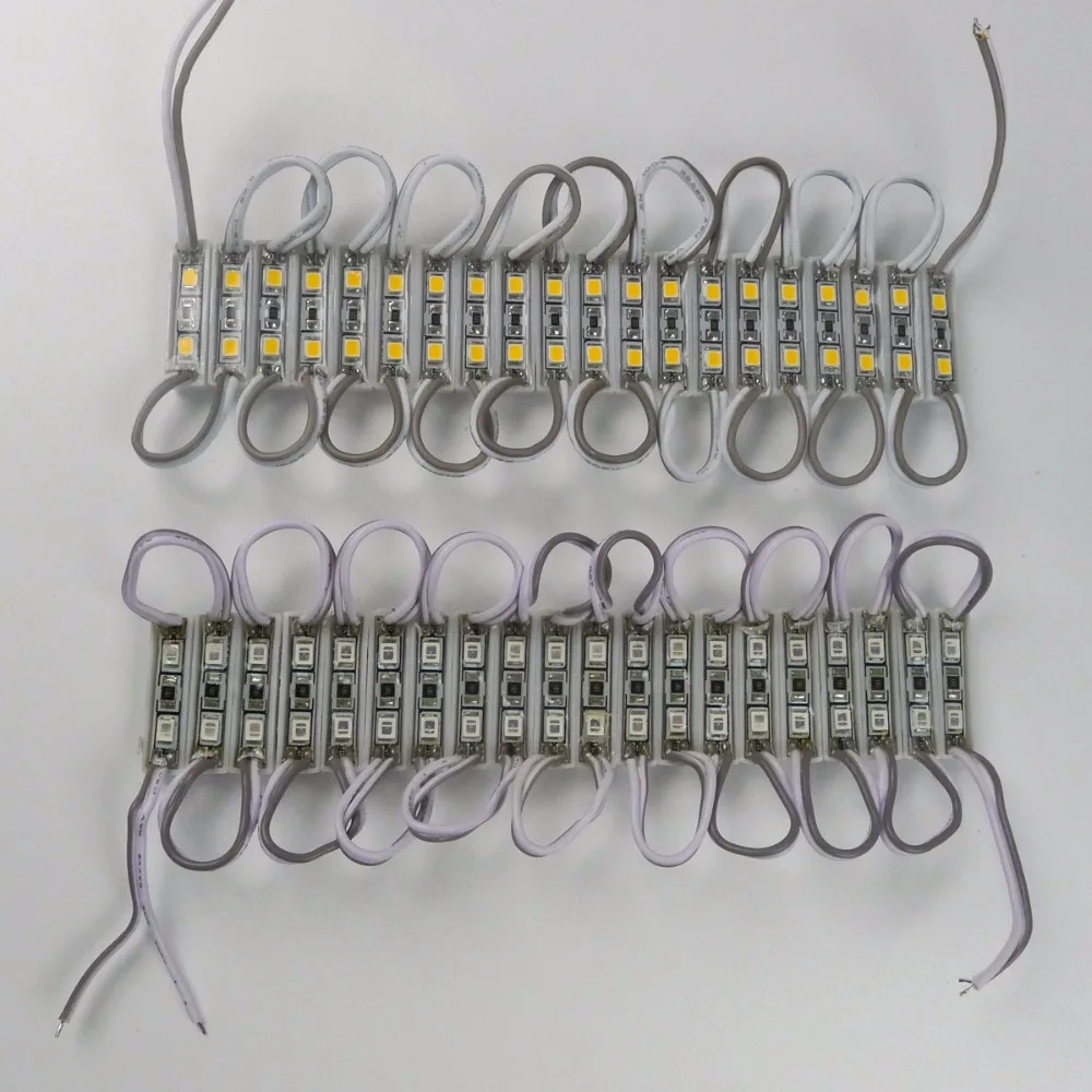 20X SMD 2835 2 светодиодный модуль DC12V Водонепроницаемый для рекламы светильник слова