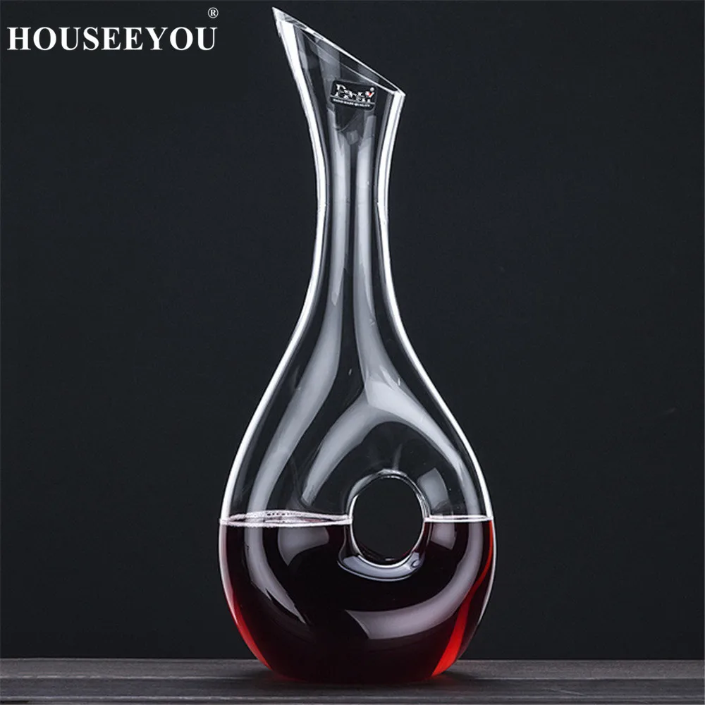 HOUSEEYOU 1200 мл декантер с длинным горлом для красного вина бессвинцовый хрустальный