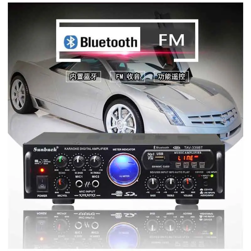 Аудиоусилитель kaсудистый высокой мощности 240 в 12 В 220 USB SD|amplifier home|home amplifieramplifiers audio