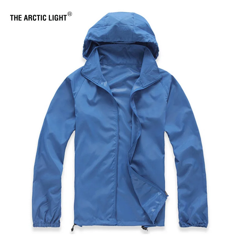 

THE ARCTIC LIGHT Outdoor Men Speed Drying UV Wind Climbing Jackets Summer Skin Dust Coat Quick-drying Camping Windbreaker