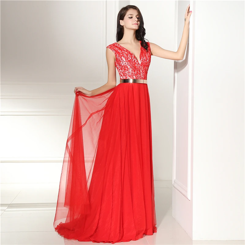 Forevergracedress Элегантный длинное вечернее платье Новый стиль v образный вырез