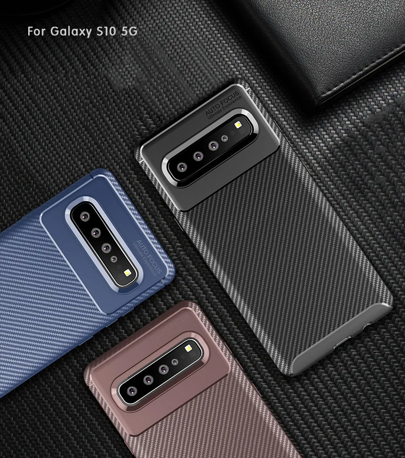 Матовый чехол Tikitaka из углеродного волокна для samsung S10 S10Plus S10Lite, мягкий ТПУ чехол для мобильного телефона s для samsung S10 E, задняя крышка