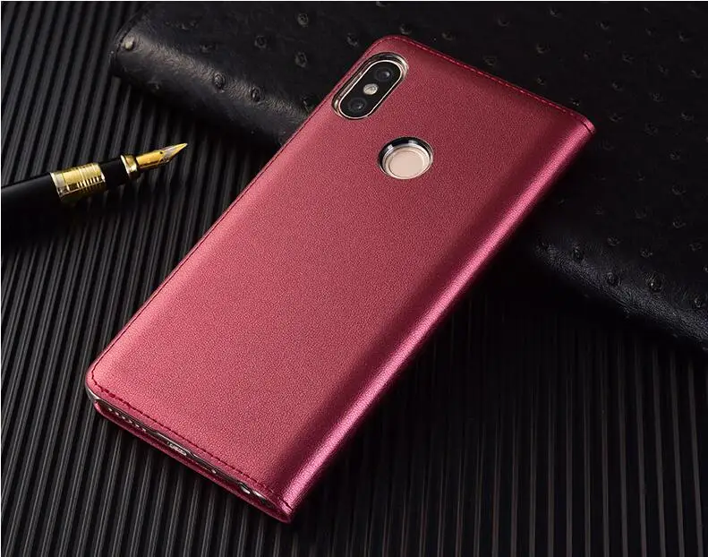 Искусственная кожа xiaomi Mi A2 lite чехол xiaomi 6X redmi 6 pro Чехол Флип-кожаное окно фронтальная защита из легкоплавкого стекла смарт-чехол для телефона