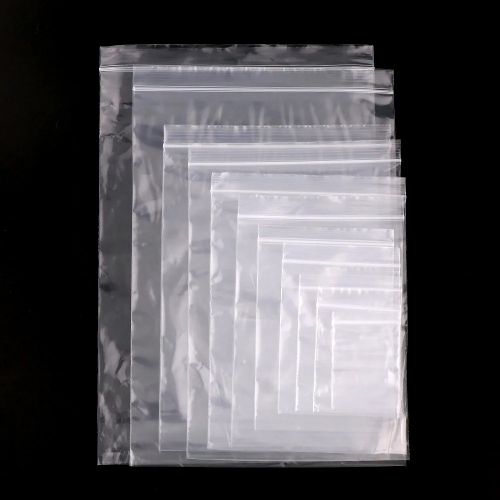 

20 Sizes 8 Wire Cheaper Resealable Clear Plastic Seal Zip Lock Bags Poly Ziplock Bag Reclosable Candy Bags For Snacks Storages