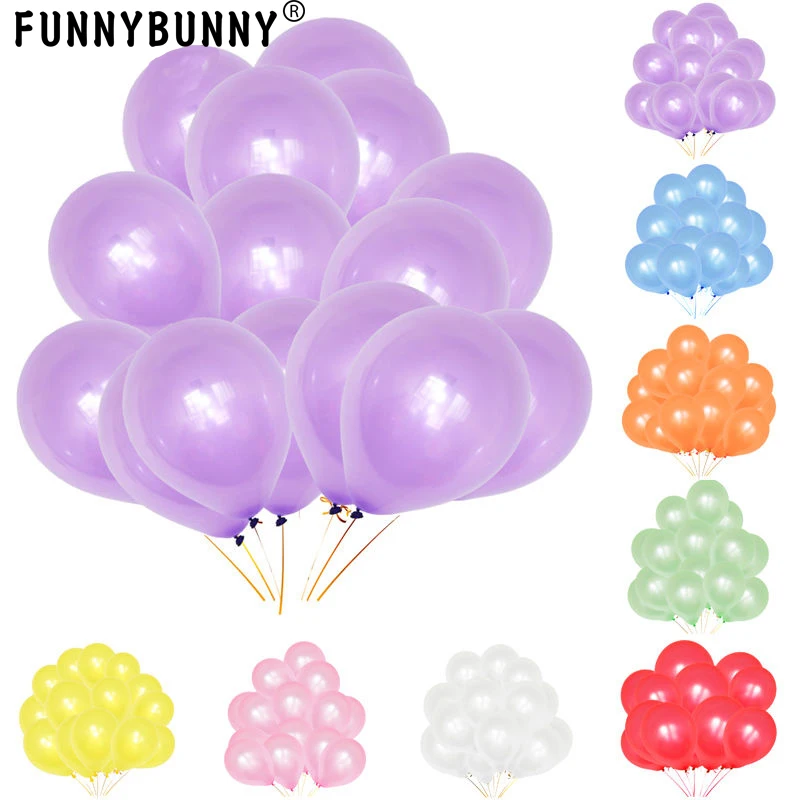 FUNNYBUNNY 20 шт 12 дюймов цветной жемчуг латекс утолщение свадьба Вечеринка День