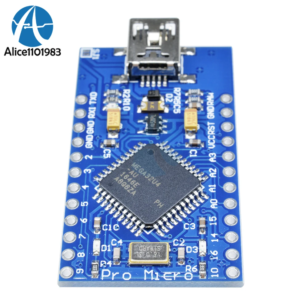 Pro Micro плата для Arduino 5 В 16 МГц сменный Модуль ATmega328 Mini USB регулятор напряжения