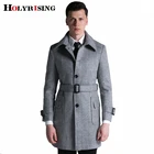 Осенне-зимнее шерстяное пальто, Мужская шерстяная куртка, модное пальто высокого качества, большое пальто размера плюс, s-6XL, #18069, holyrising