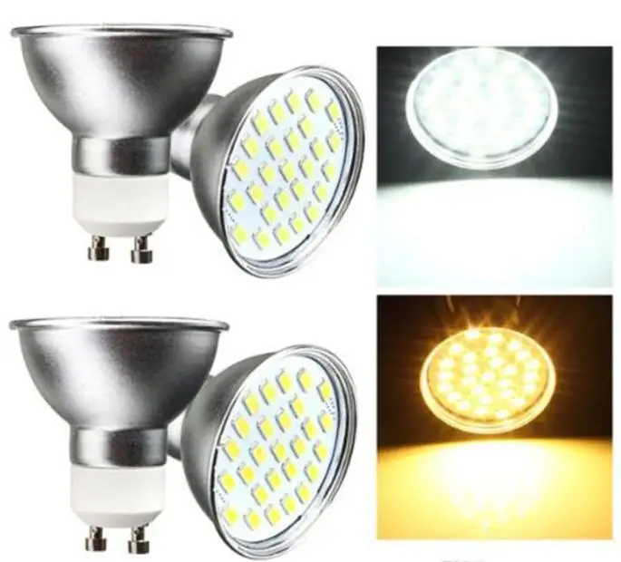 Точечный светильник GU10 4 Вт 27 светодиодов 5730 SMD с высокой яркостью чистый белый