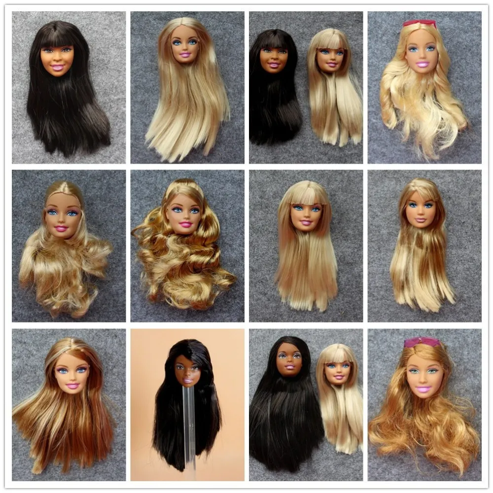 По E-packet Barbiees тело с 12 подвижными шарнирами и 5 шт. Оригинальная кукла голова DIY кукла выбирается случайным образом девочка игрушка