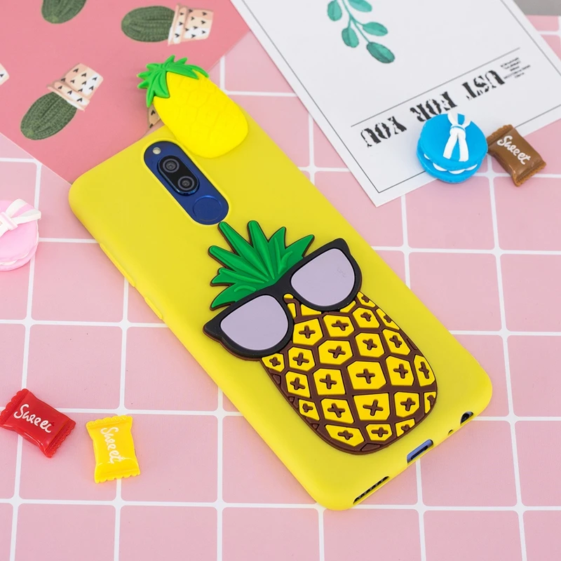 Мягкий чехол с единорогом для Huawei Mate 10 Lite милые 3D игрушки мультяшный ТПУ бампер Nova
