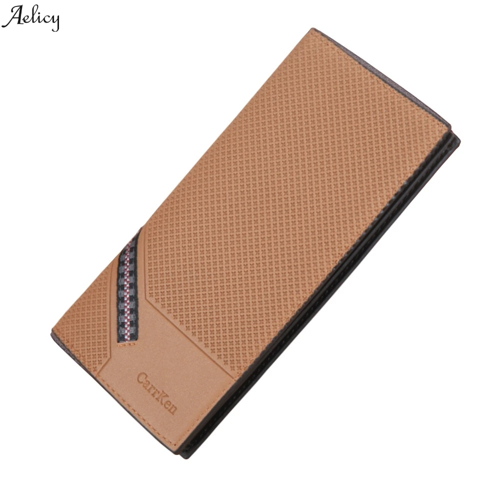 High Quality PU Patchwork Mini New Men Fashion Solid Color Open Multi Card Position Wallet Interior Zipper Pocket Square 2019 | Багаж и
