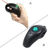 2 4g wireless trackball mouse mini handheld thumb controlled usb air mouse mice for pc laptop 10m receiving range