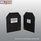 MILITECH пуленепробиваемая пластина 10x12 стрелков Cut NIJ 0101,06 3A NIJ 0115,00 Уровень 2 ударопрочный Арамид мягкая пуленепробиваемая панель пара