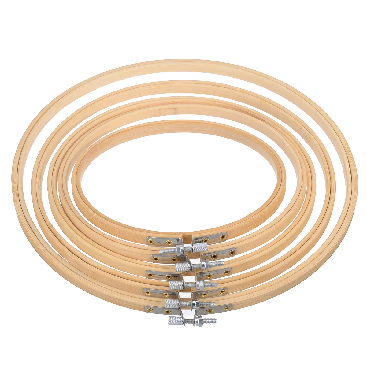 5 шт. прочный набор обручей для вышивки бамбуковое кольцо крестом 15 см 26 ручных