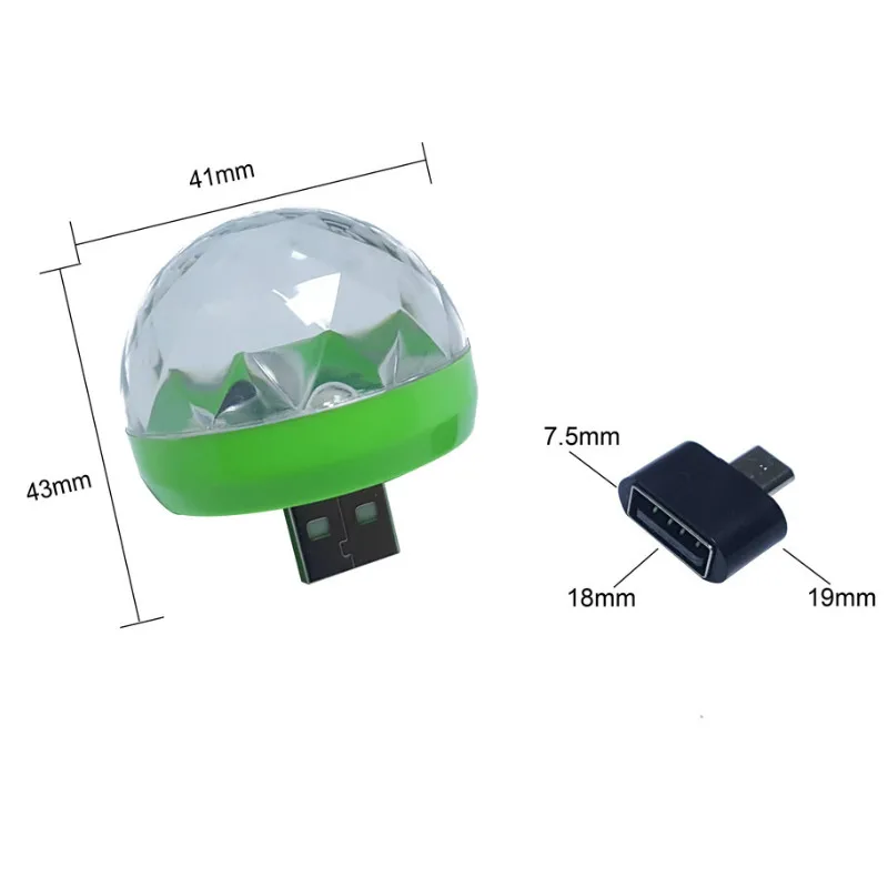Праздничные светодиодные лампы 3 Вт диджейский свет RGB меняющий цвет активация