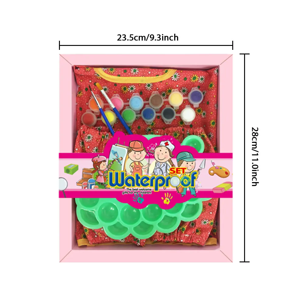 8Pcs Drawing Toys Set Paint Brush Kit Art Oil Painting Craft Toy By Number Brushes Pigment Apron Sets | Игрушки и хобби
