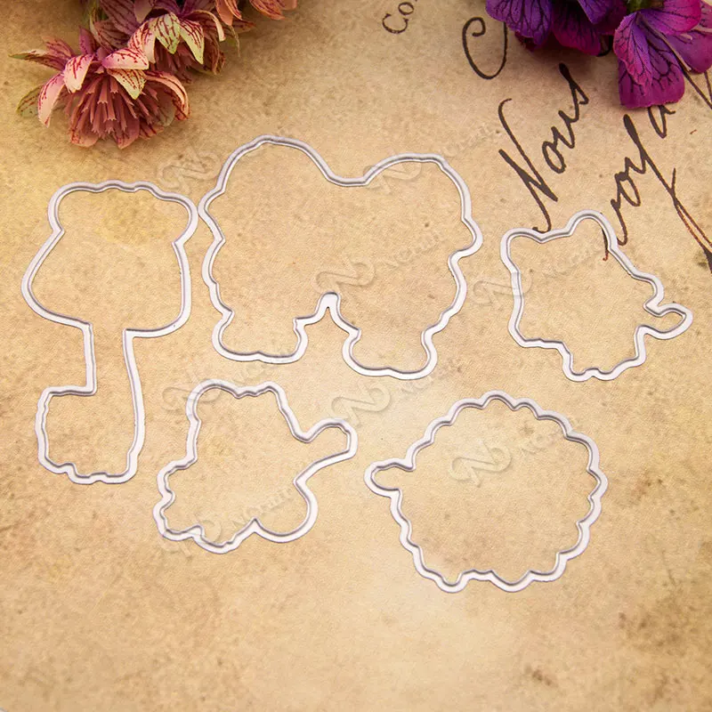 Металлические штампы для сбора животных KSCRAFT штамп скрапбукинга сделай сам