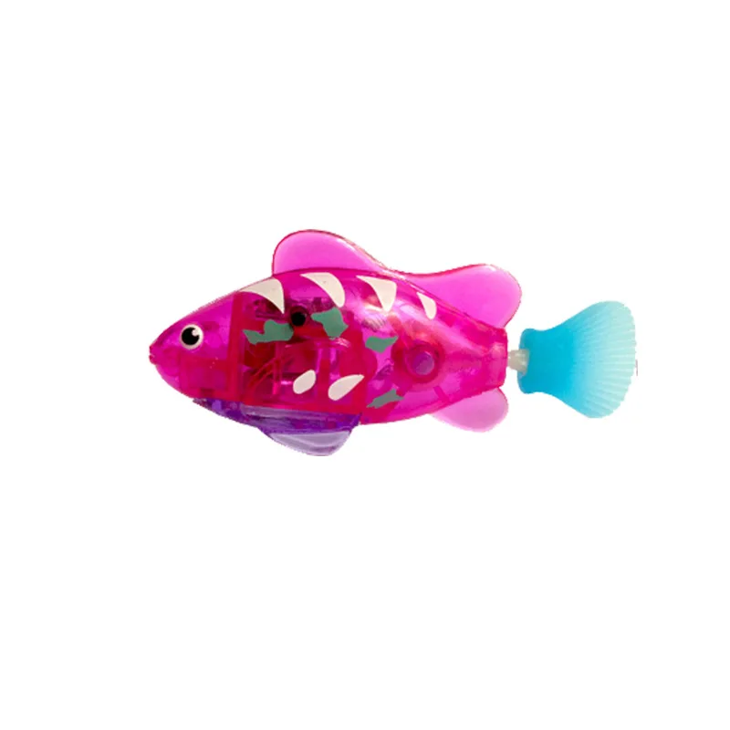 A-6 Флэш плавающий ming электронный Рыба Pet игрушки для ванной на батарейках плавающий робот для детей Детская ванна рыболовный бак украшение подарок - Цвет: A-6