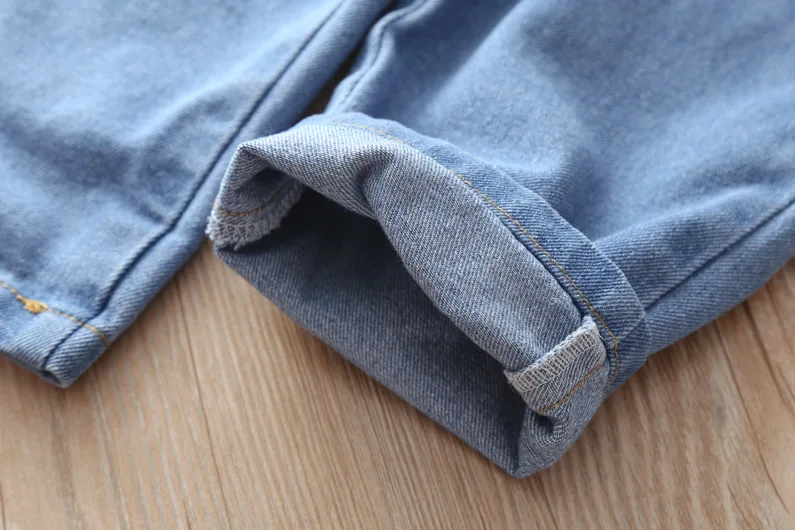 Children girls Clothing set outfits Fashion suit for girls Autumn Spring Kids cotton shirt+ jeans 2 piececs Clothes 4 5 6 years