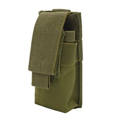GREEN Тактический MOLLE модульный Одиночный Пистолет Ручной Пистолет Сумка Журнал Mag сумка держатель - Цвет: GREEN