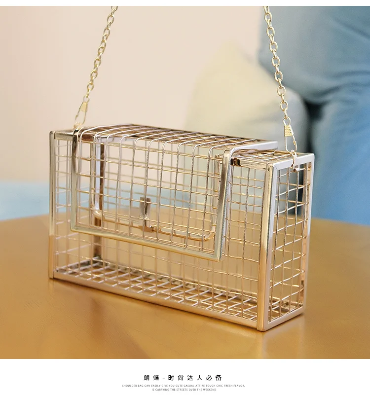 Женская сумка-мессенджер Fun мини-сумка-мессенджер с цепочкой и металлическим